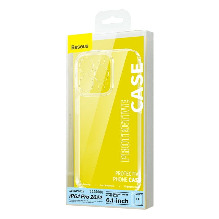 For iPhone 14 Pro Baseus SuperCeramic Series Glass Phone Case