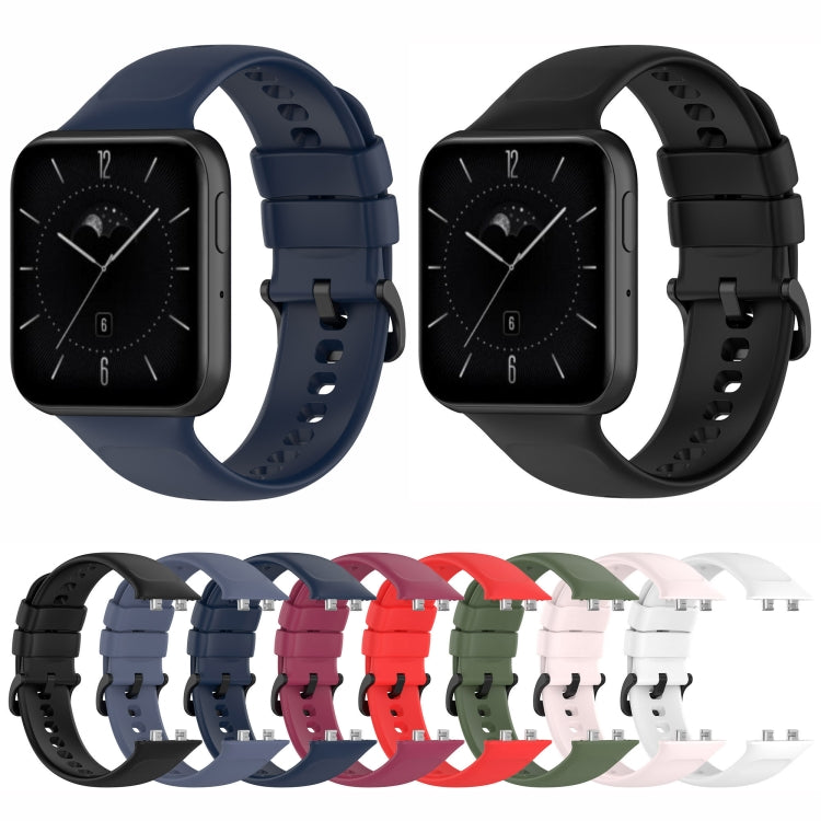 For OPPO Watch 3 Pro Solid Color Soft Silicone Watch Band