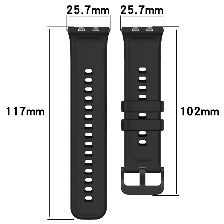 For OPPO Watch 3 Pro Solid Color Soft Silicone Watch Band