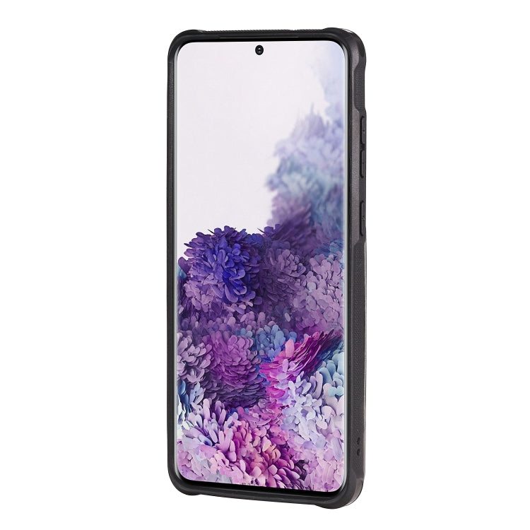 For Galaxy S20+ Vertical Flip Shockproof Leather Protective Case with Short Rope, Support Card Slots & Bracket & Photo Holder & Wallet Function