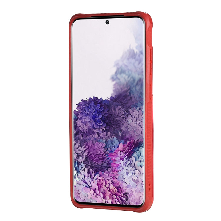 For Galaxy S20+ Vertical Flip Shockproof Leather Protective Case with Short Rope, Support Card Slots & Bracket & Photo Holder & Wallet Function