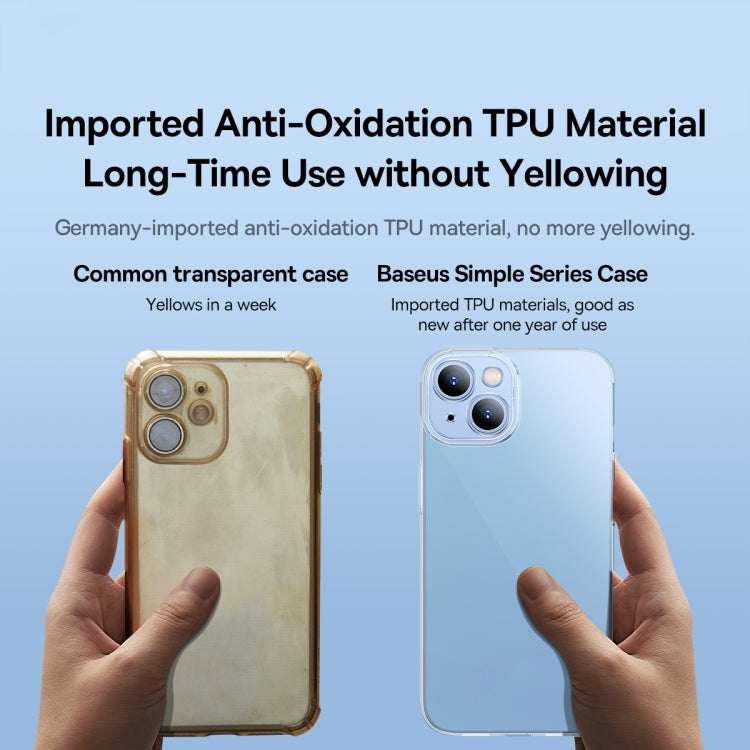 For iPhone 14 Plus Baseus Simple Series TPU Protective Phone Case
