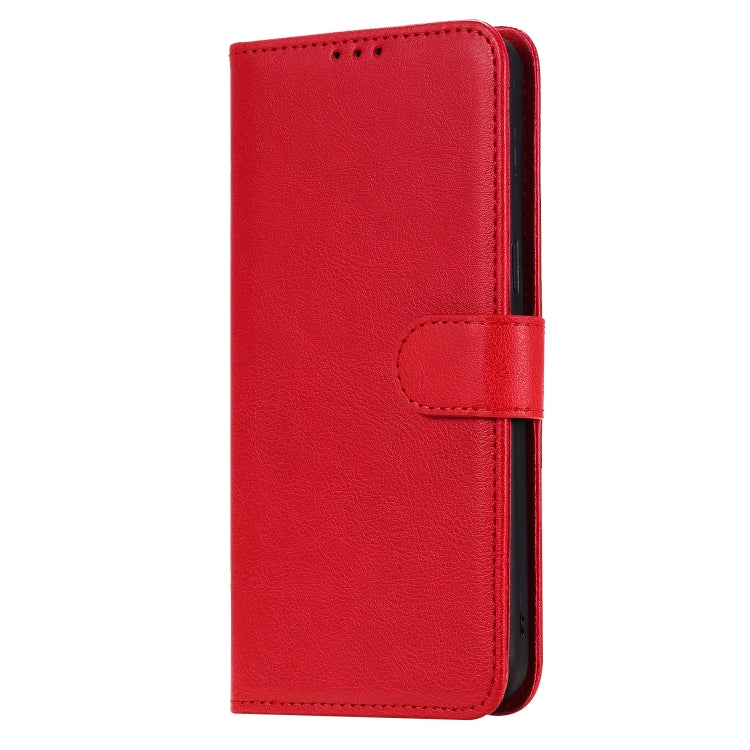 For Galaxy A10s 2 in 1 Solid Color Detachable PU Leather Case with Card Slots & Magnetic Holder & Photo Frame & Wallet & Strap