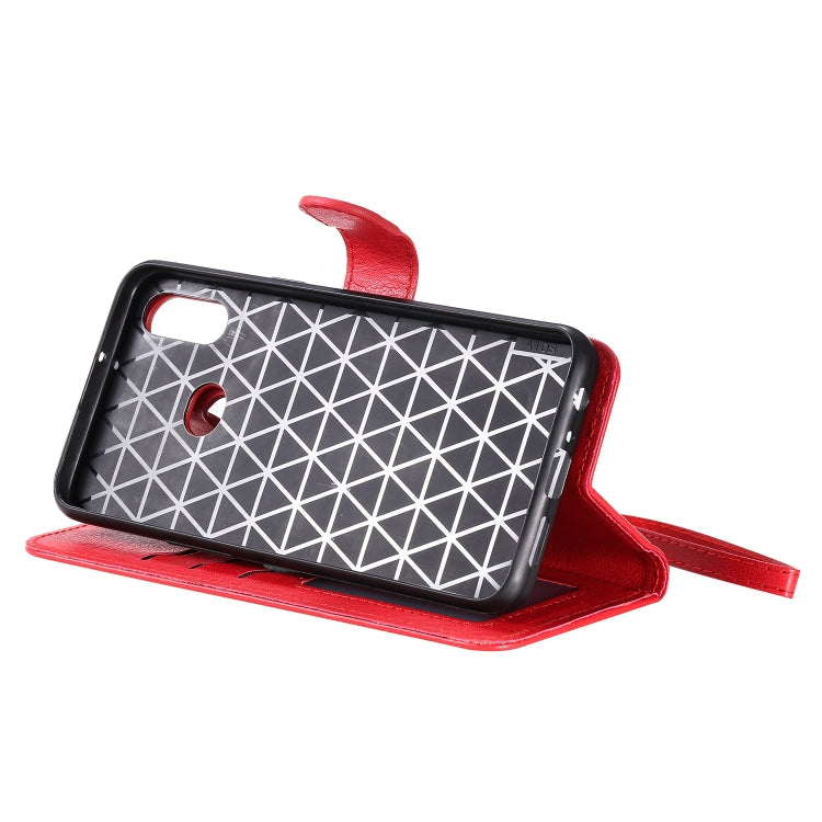 For Galaxy A10s 2 in 1 Solid Color Detachable PU Leather Case with Card Slots & Magnetic Holder & Photo Frame & Wallet & Strap