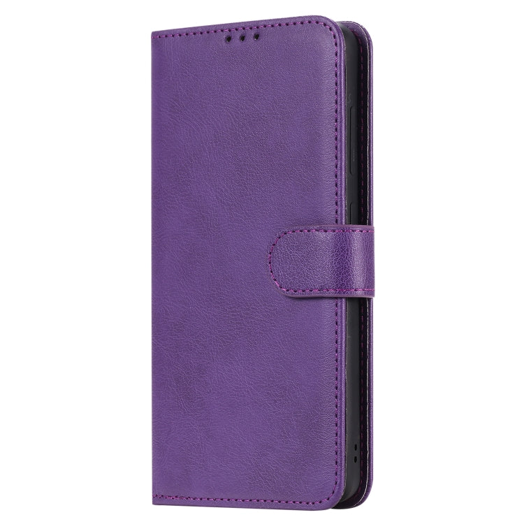 For Galaxy A51 2 in 1 Solid Color Detachable PU Leather Case with Card Slots & Magnetic Holder & Photo Frame & Wallet & Strap