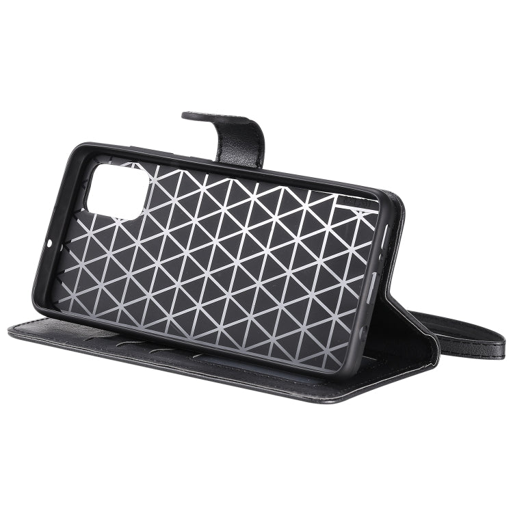 For Galaxy A51 2 in 1 Solid Color Detachable PU Leather Case with Card Slots & Magnetic Holder & Photo Frame & Wallet & Strap
