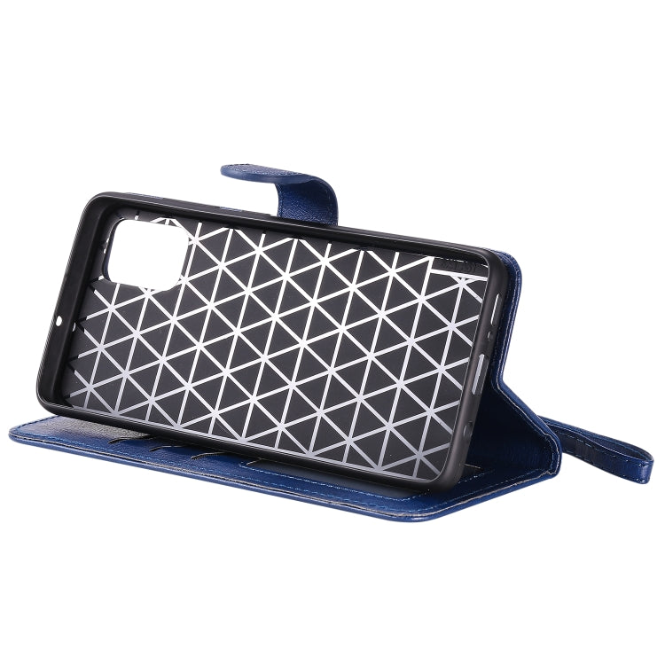 For Galaxy A51 2 in 1 Solid Color Detachable PU Leather Case with Card Slots & Magnetic Holder & Photo Frame & Wallet & Strap