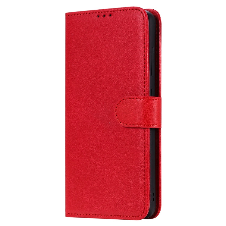 For Galaxy A51 2 in 1 Solid Color Detachable PU Leather Case with Card Slots & Magnetic Holder & Photo Frame & Wallet & Strap