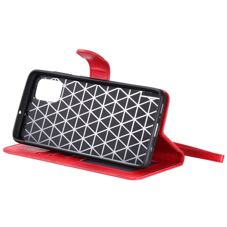 For Galaxy A51 2 in 1 Solid Color Detachable PU Leather Case with Card Slots & Magnetic Holder & Photo Frame & Wallet & Strap