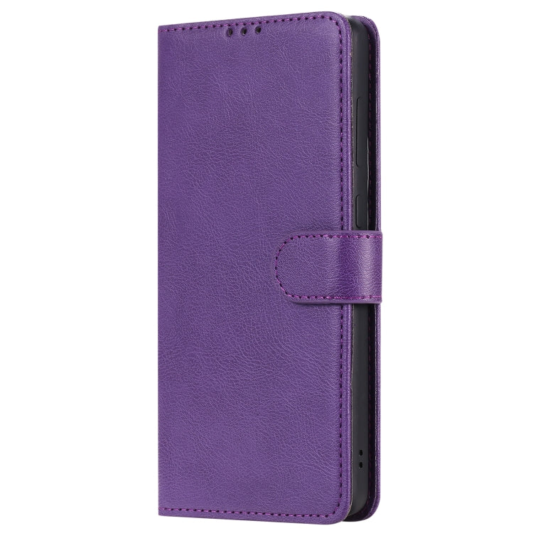 For Galaxy A71 2 in 1 Solid Color Detachable PU Leather Case with Card Slots & Magnetic Holder & Photo Frame & Wallet & Strap
