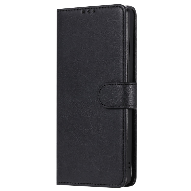 For Galaxy A71 2 in 1 Solid Color Detachable PU Leather Case with Card Slots & Magnetic Holder & Photo Frame & Wallet & Strap
