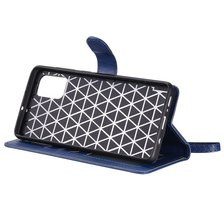 For Galaxy A71 2 in 1 Solid Color Detachable PU Leather Case with Card Slots & Magnetic Holder & Photo Frame & Wallet & Strap