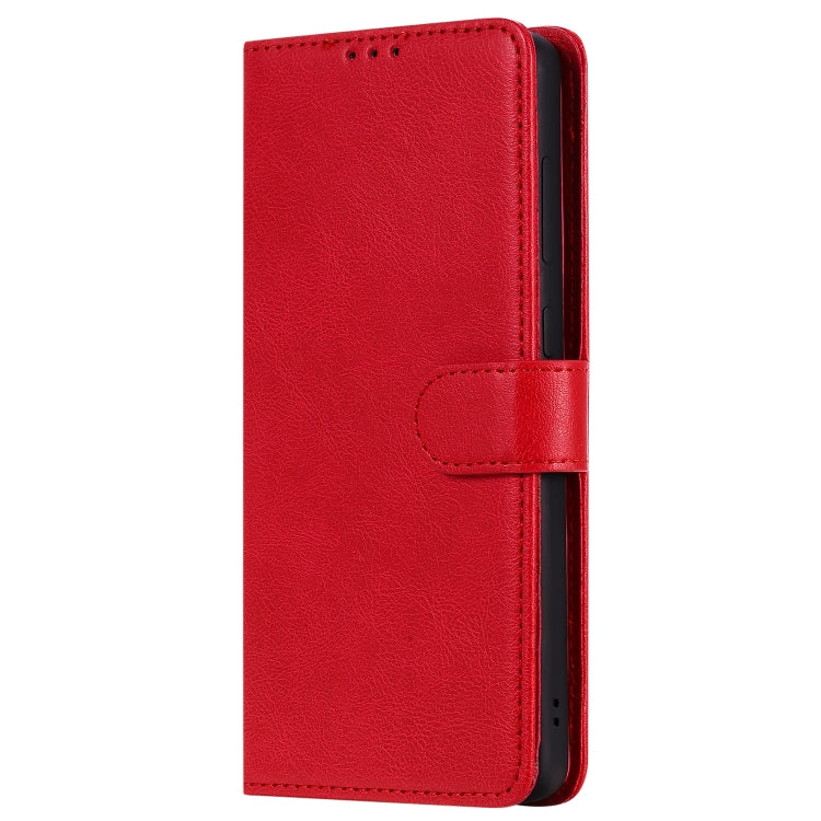 For Galaxy A71 2 in 1 Solid Color Detachable PU Leather Case with Card Slots & Magnetic Holder & Photo Frame & Wallet & Strap