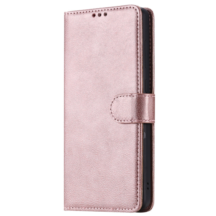 For Galaxy A71 2 in 1 Solid Color Detachable PU Leather Case with Card Slots & Magnetic Holder & Photo Frame & Wallet & Strap