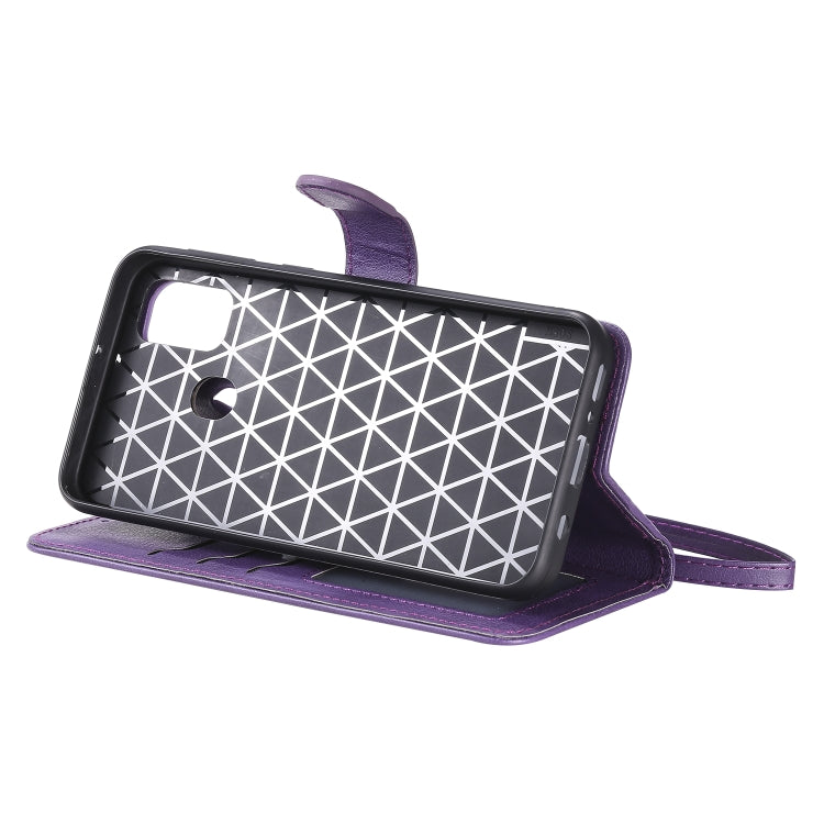 For Galaxy M30s 2 in 1 Solid Color Detachable PU Leather Case with Card Slots & Magnetic Holder & Photo Frame & Wallet & Strap