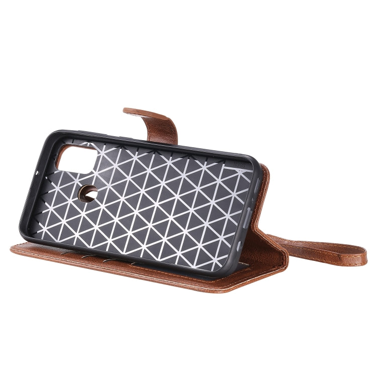 For Galaxy M30s 2 in 1 Solid Color Detachable PU Leather Case with Card Slots & Magnetic Holder & Photo Frame & Wallet & Strap