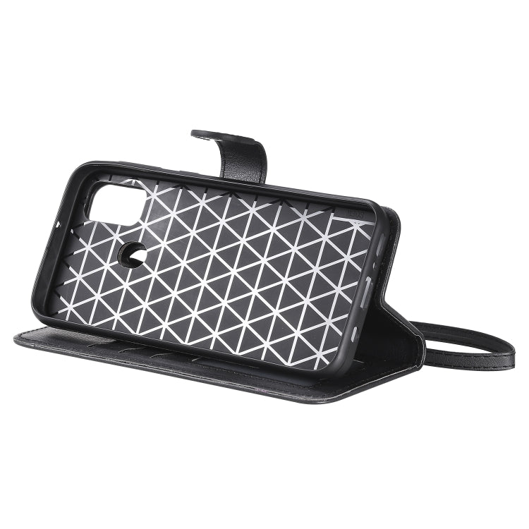For Galaxy M30s 2 in 1 Solid Color Detachable PU Leather Case with Card Slots & Magnetic Holder & Photo Frame & Wallet & Strap