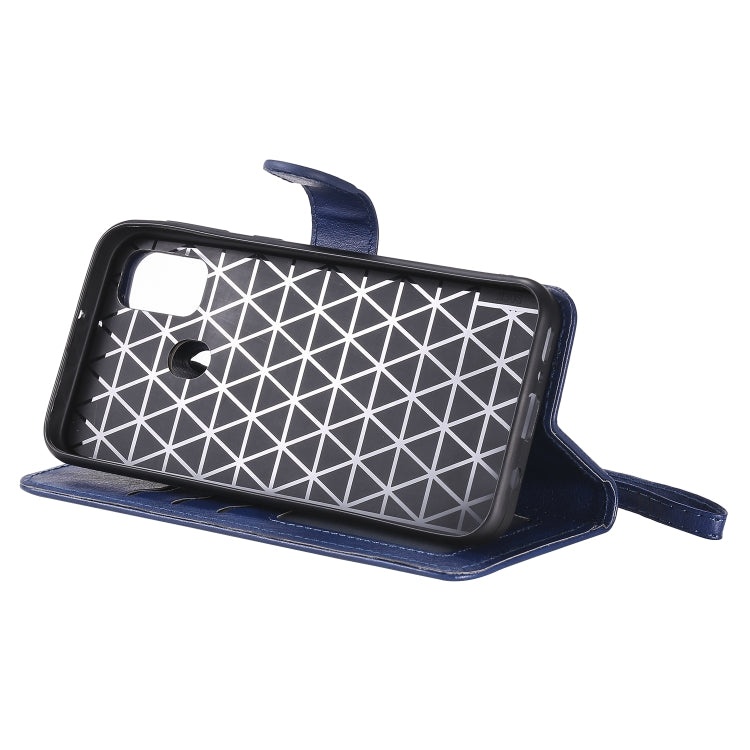 For Galaxy M30s 2 in 1 Solid Color Detachable PU Leather Case with Card Slots & Magnetic Holder & Photo Frame & Wallet & Strap