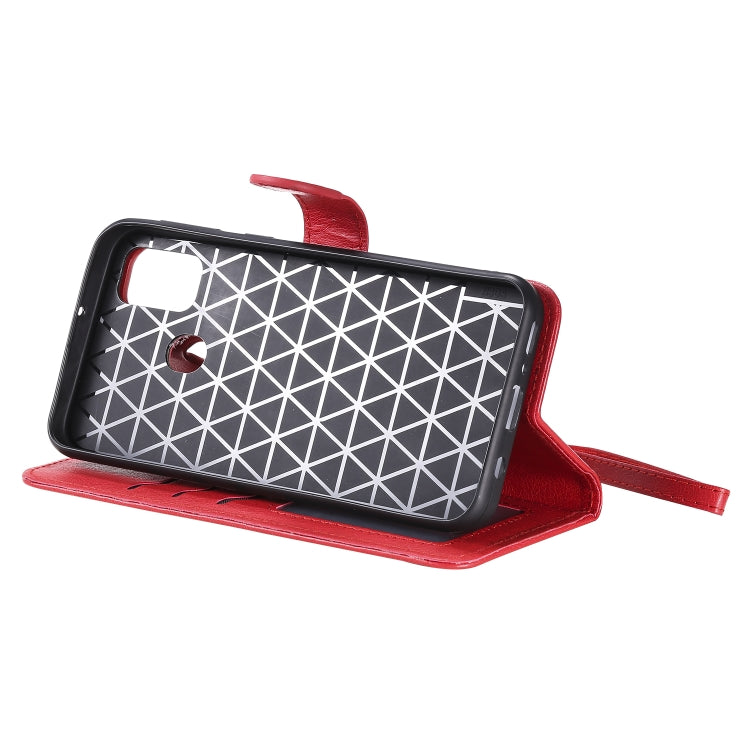 For Galaxy M30s 2 in 1 Solid Color Detachable PU Leather Case with Card Slots & Magnetic Holder & Photo Frame & Wallet & Strap