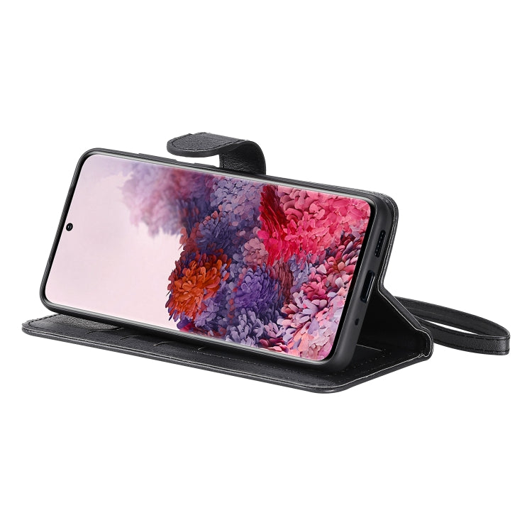 For Galaxy S20 2 in 1 Solid Color Detachable PU Leather Case with Card Slots & Magnetic Holder & Photo Frame & Wallet & Strap