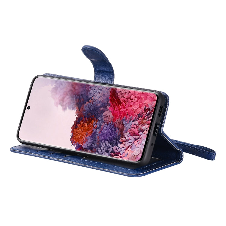 For Galaxy S20 2 in 1 Solid Color Detachable PU Leather Case with Card Slots & Magnetic Holder & Photo Frame & Wallet & Strap