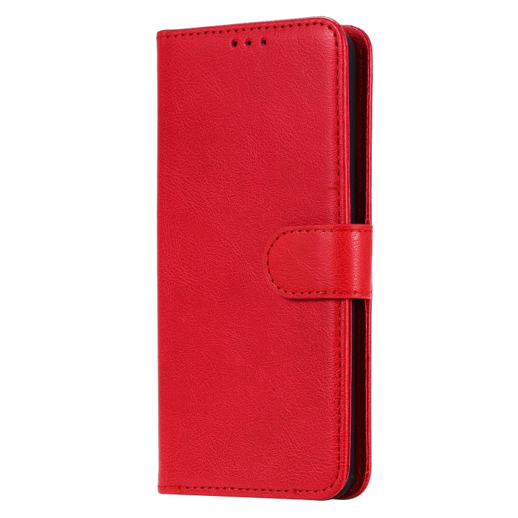 For Galaxy S20 2 in 1 Solid Color Detachable PU Leather Case with Card Slots & Magnetic Holder & Photo Frame & Wallet & Strap