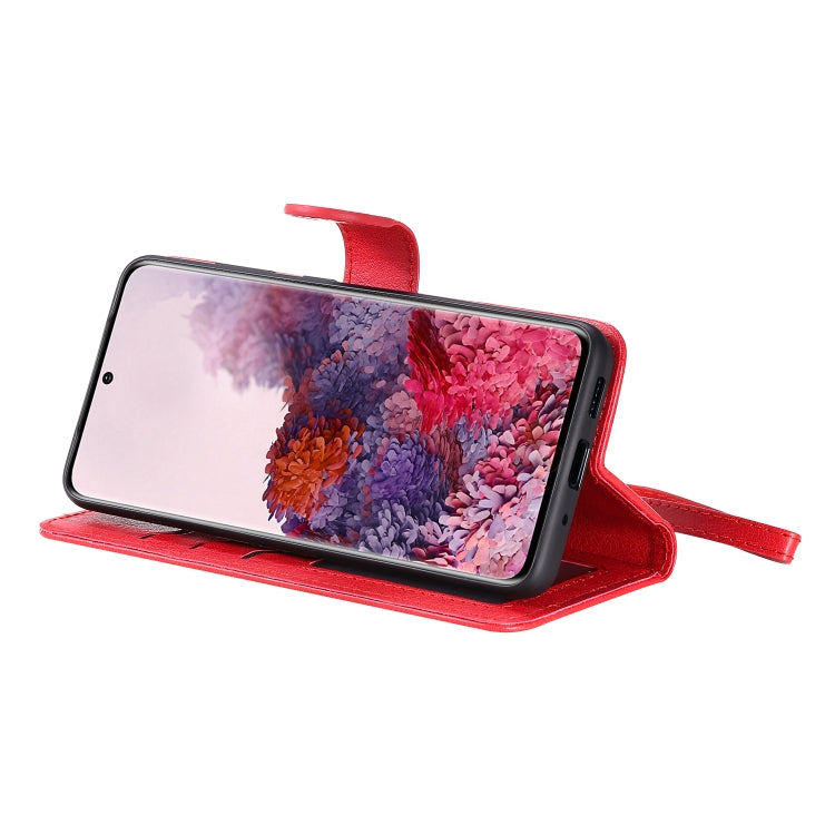 For Galaxy S20 2 in 1 Solid Color Detachable PU Leather Case with Card Slots & Magnetic Holder & Photo Frame & Wallet & Strap
