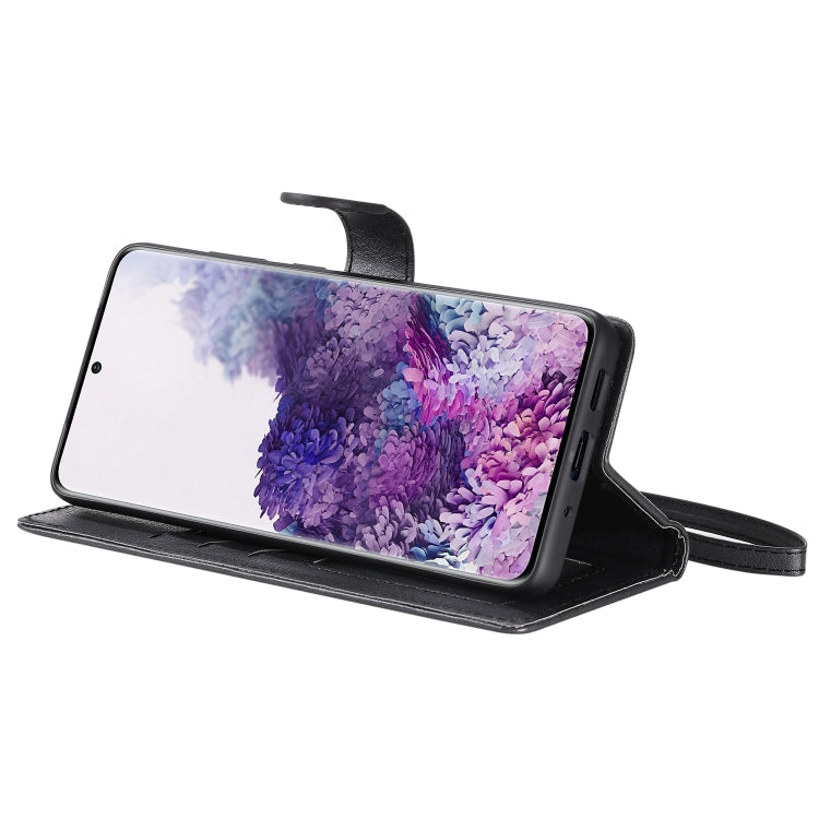 For Galaxy S20 Plus 2 in 1 Solid Color Detachable PU Leather Case with Card Slots & Magnetic Holder & Photo Frame & Wallet & Strap