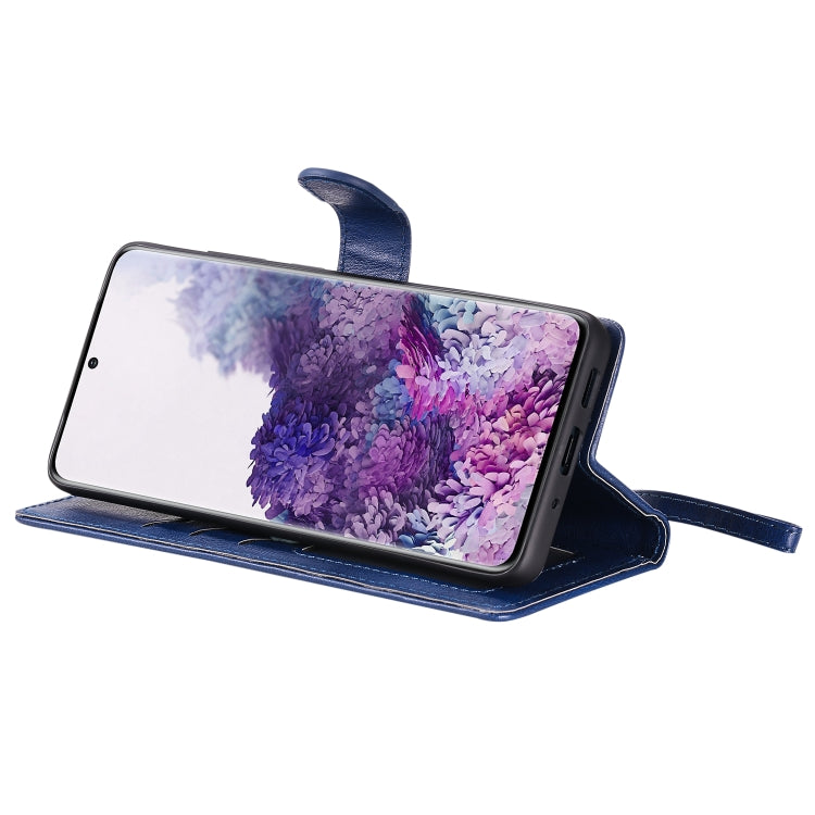For Galaxy S20 Plus 2 in 1 Solid Color Detachable PU Leather Case with Card Slots & Magnetic Holder & Photo Frame & Wallet & Strap