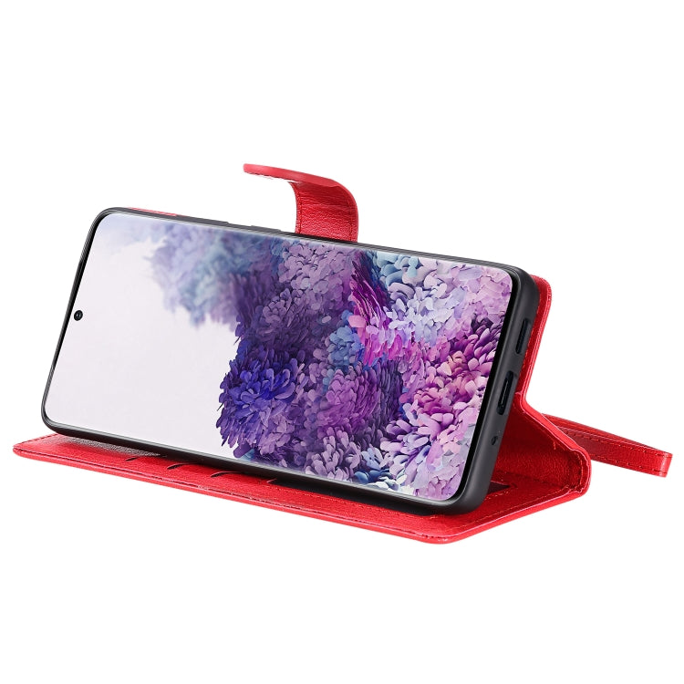 For Galaxy S20 Plus 2 in 1 Solid Color Detachable PU Leather Case with Card Slots & Magnetic Holder & Photo Frame & Wallet & Strap