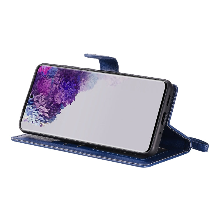 For Galaxy S20 Ultra 2 in 1 Solid Color Detachable PU Leather Case with Card Slots & Magnetic Holder & Photo Frame & Wallet & Strap