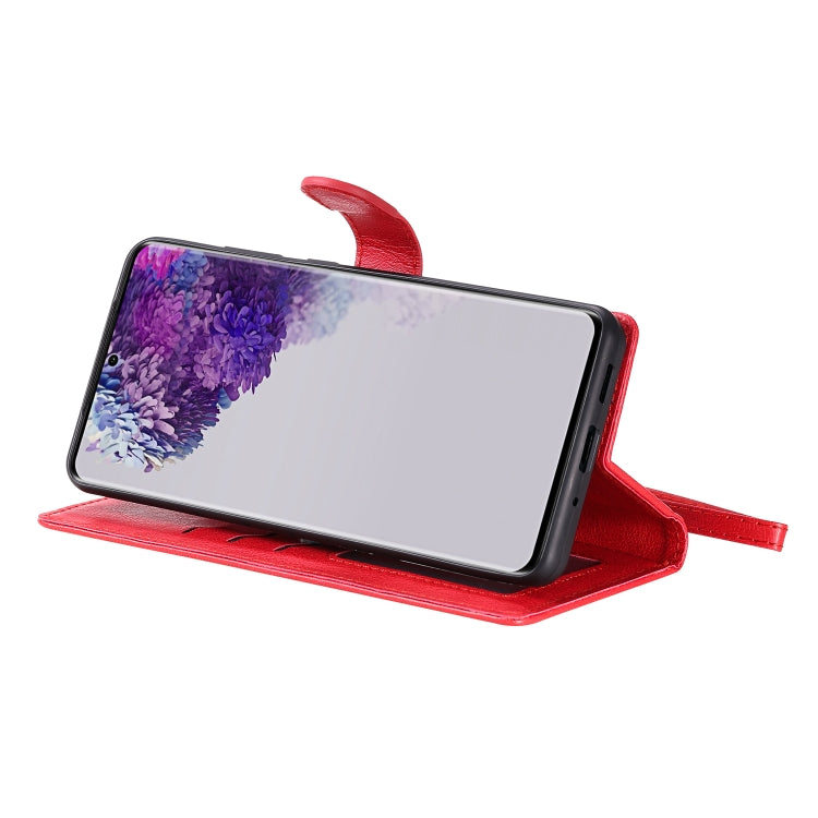 For Galaxy S20 Ultra 2 in 1 Solid Color Detachable PU Leather Case with Card Slots & Magnetic Holder & Photo Frame & Wallet & Strap