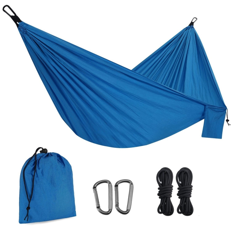 210T Nylon Colorblock Camping Hammock, Size:275x140cm with 2m Tie Rope