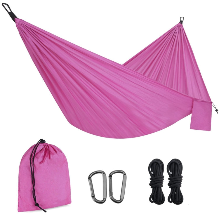 210T Nylon Colorblock Camping Hammock, Size:275x140cm with 2m Tie Rope