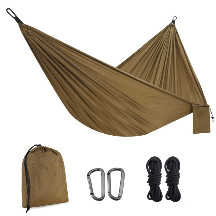 210T Nylon Colorblock Camping Hammock, Size:275x140cm with 2m Tie Rope