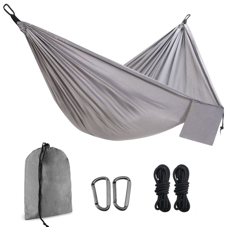 210T Nylon Colorblock Camping Hammock, Size:275x140cm with 2m Tie Rope