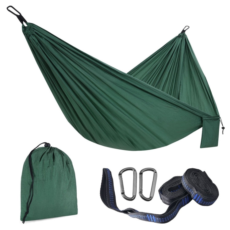 210T Nylon Colorblock Camping Hammock, Size:275x140cm with 2.5m Strap