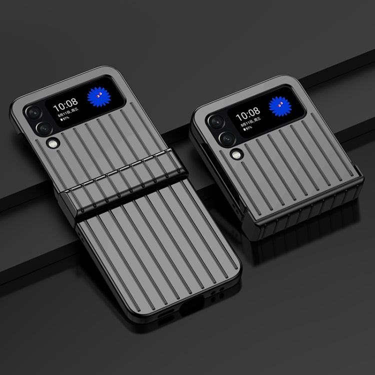 For Samsung Galaxy Z Flip4 5G Ultra-thin Striped PC Phone Case