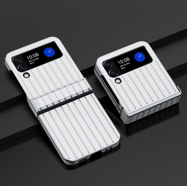For Samsung Galaxy Z Flip4 5G Ultra-thin Striped PC Phone Case