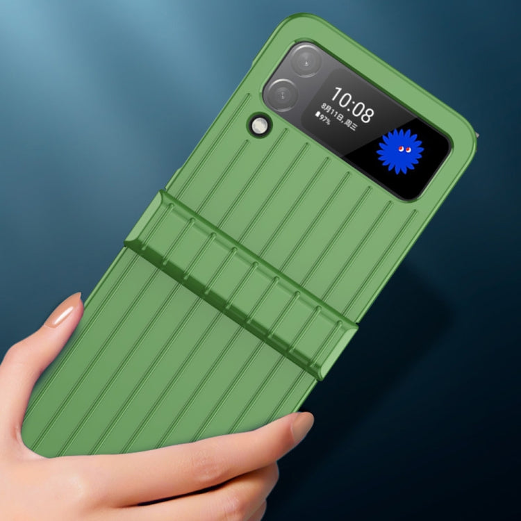 For Samsung Galaxy Z Flip4 5G Ultra-thin Striped PC Phone Case