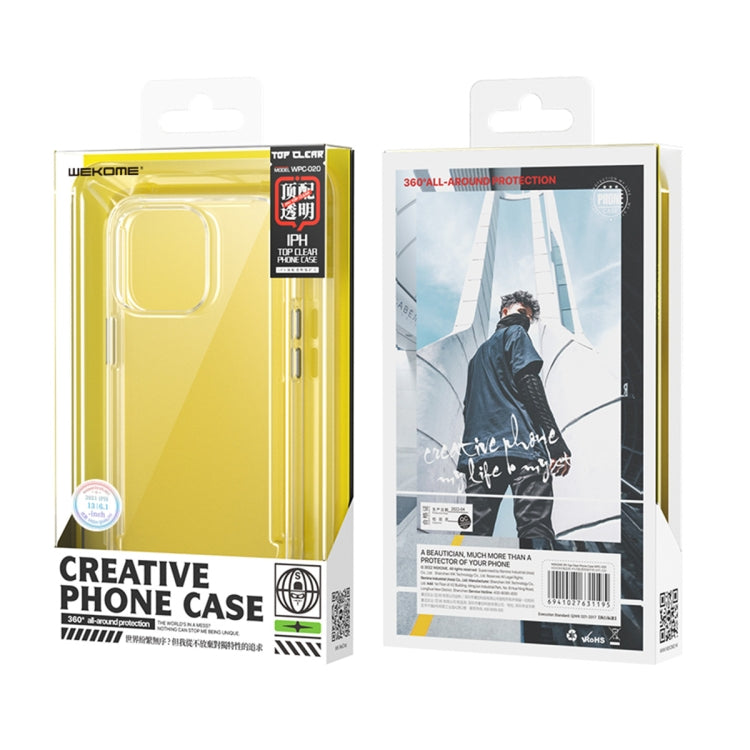 For iPhone 13 WEKOME Top Clear Phone Case(Transparent)
