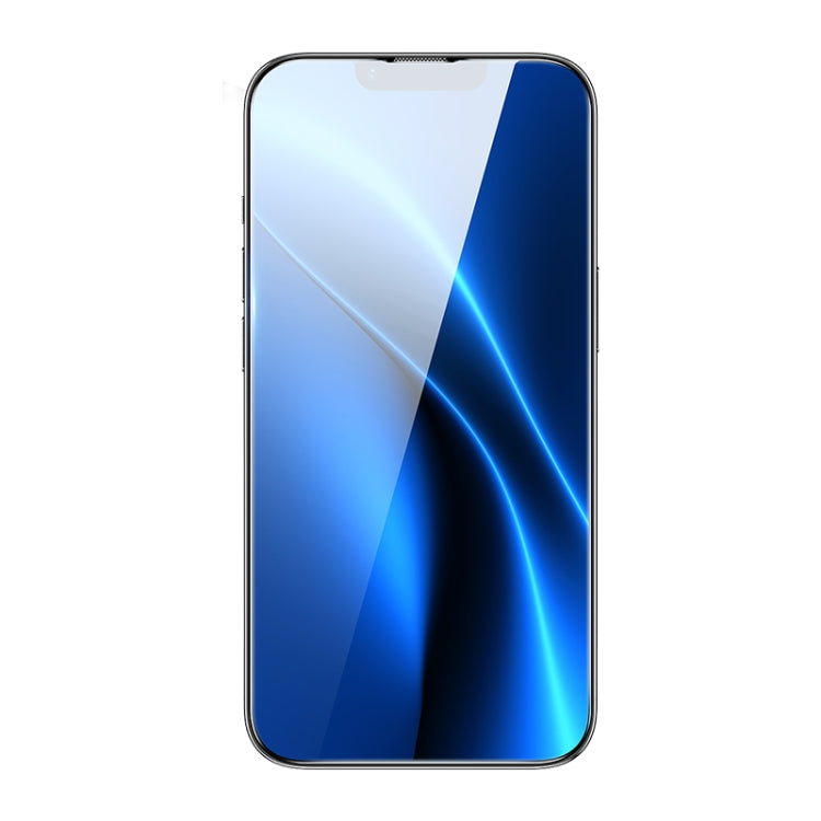 For iPhone 14 Plus/13 Pro Max 2pcs Baseus 0.3mm Super Porcelain Crystal Tempered Glass Film