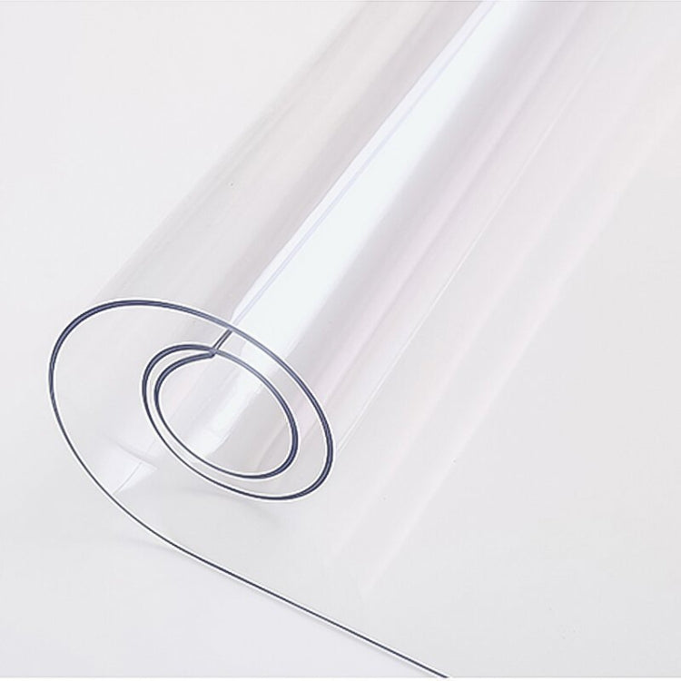 Transparent Soft Glass Tablecloth Household Waterproof Tablecloth PVC Table Mat, Thickness: 1mm, Size:85x140cm