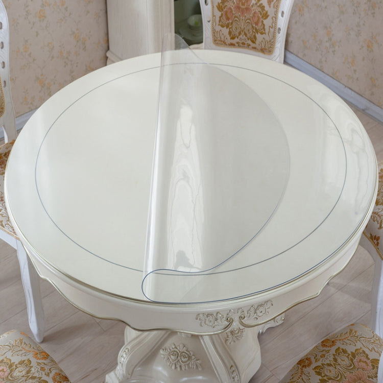 Transparent Soft Glass Tablecloth Household Waterproof Tablecloth PVC Table Mat, Thickness: 1mm, Size:85x140cm