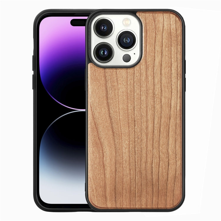 For iPhone 14 Pro Max TPU + Solid Wood Phone Case