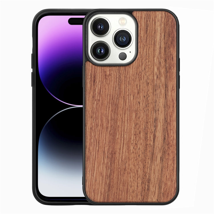 For iPhone 14 Pro Max TPU + Solid Wood Phone Case