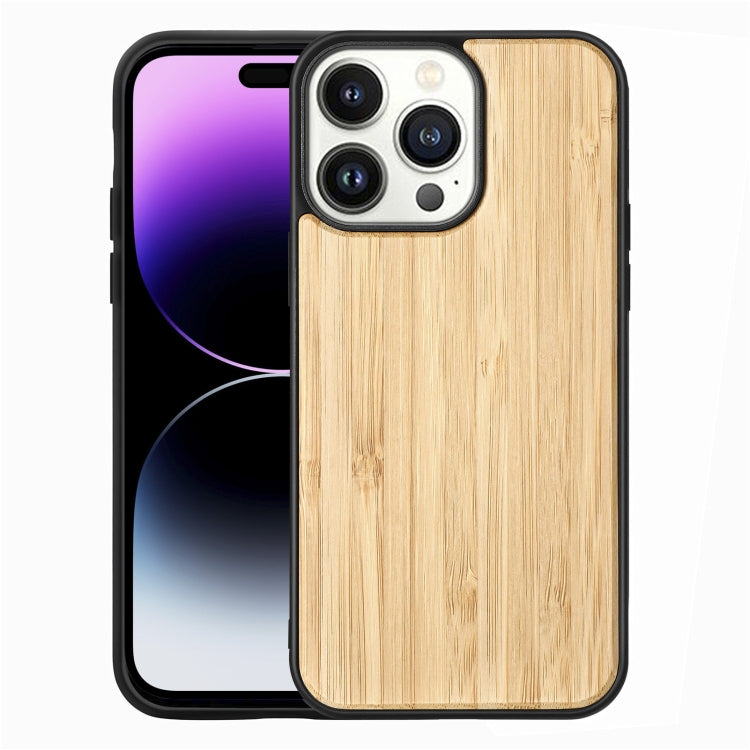 For iPhone 14 Pro Max TPU + Solid Wood Phone Case