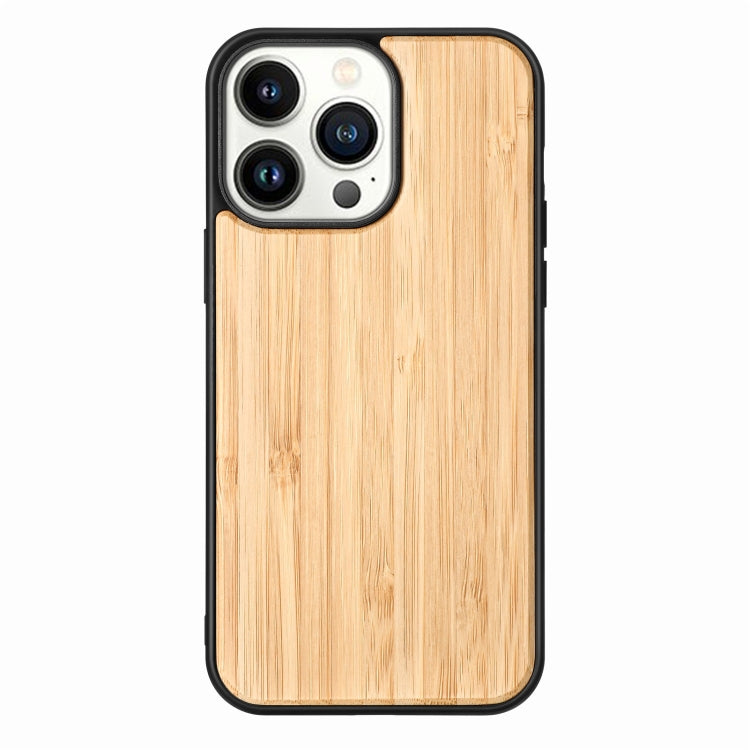 For iPhone 14 Pro Max TPU + Solid Wood Phone Case