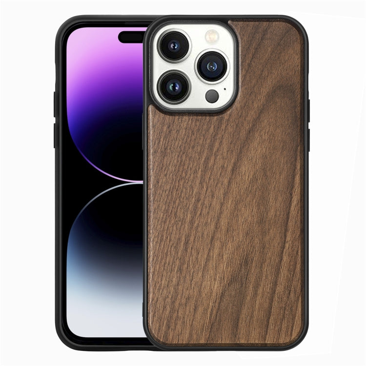 For iPhone 14 Pro Max TPU + Solid Wood Phone Case
