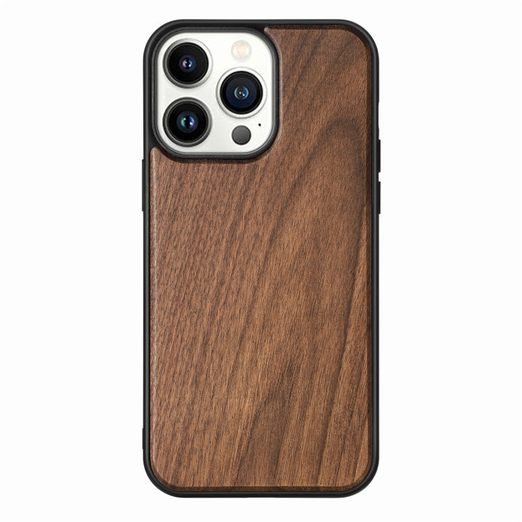 For iPhone 14 Pro Max TPU + Solid Wood Phone Case